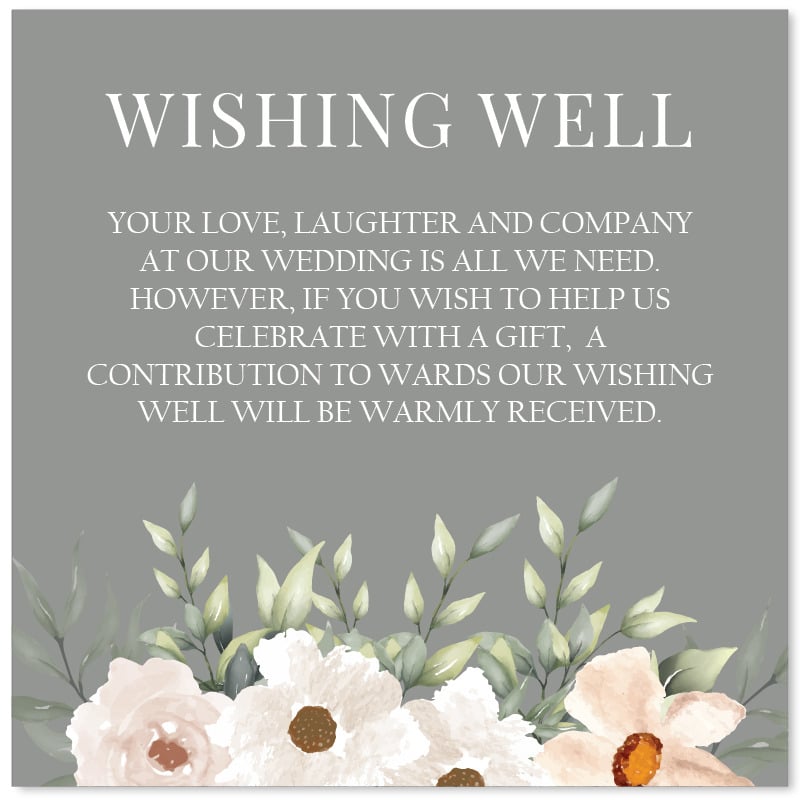 Classic Elegant Wishing Well Card