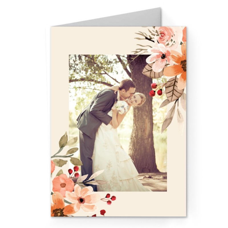 Elegant Boho Wedding Thank You Card