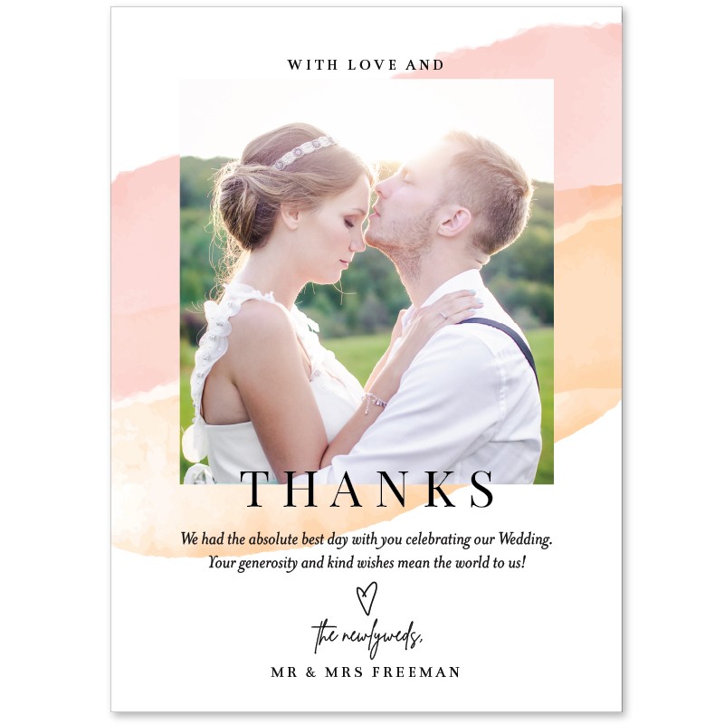 Watercolour Thank You Cards