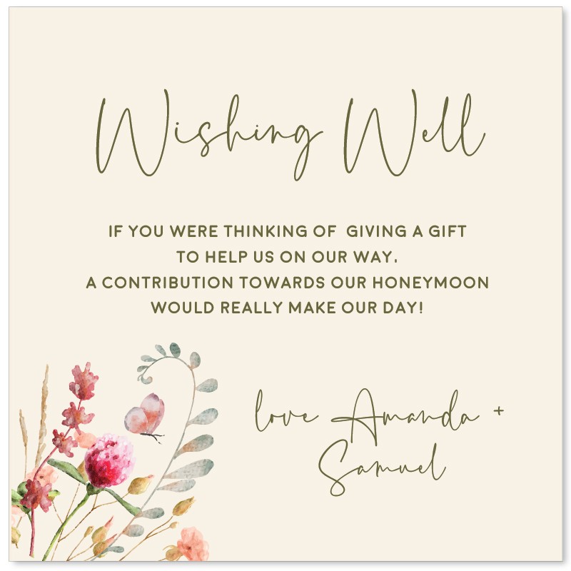 Spring Vibes Wishing Well Card