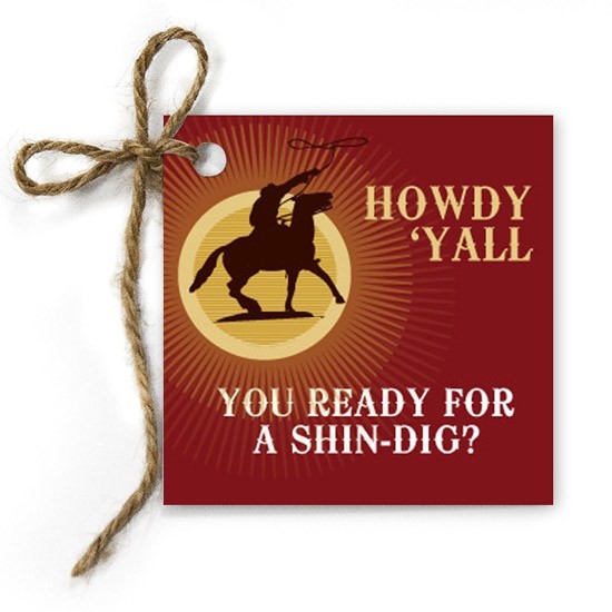 Wild West Birthday Gift Tags