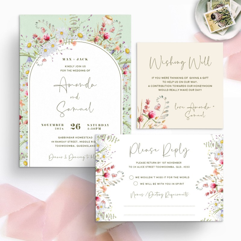 Spring Vibes Wishing Well Card