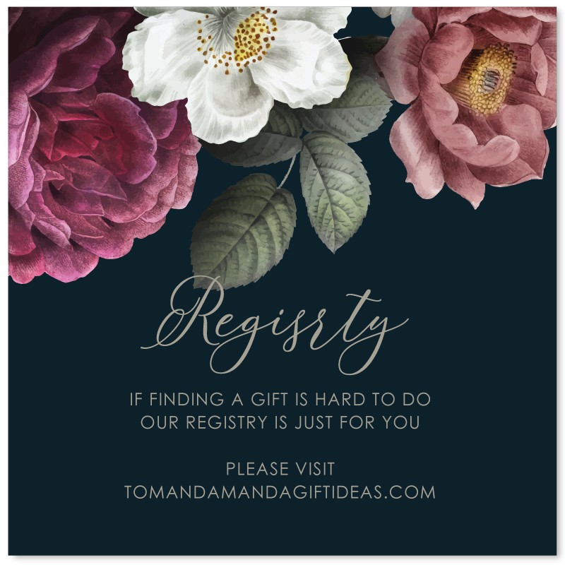 Rose Garden Wishing Well Card