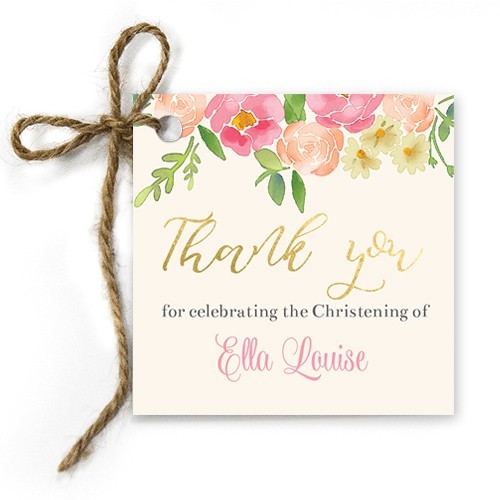 Wrapped Up Christening Gift Tags