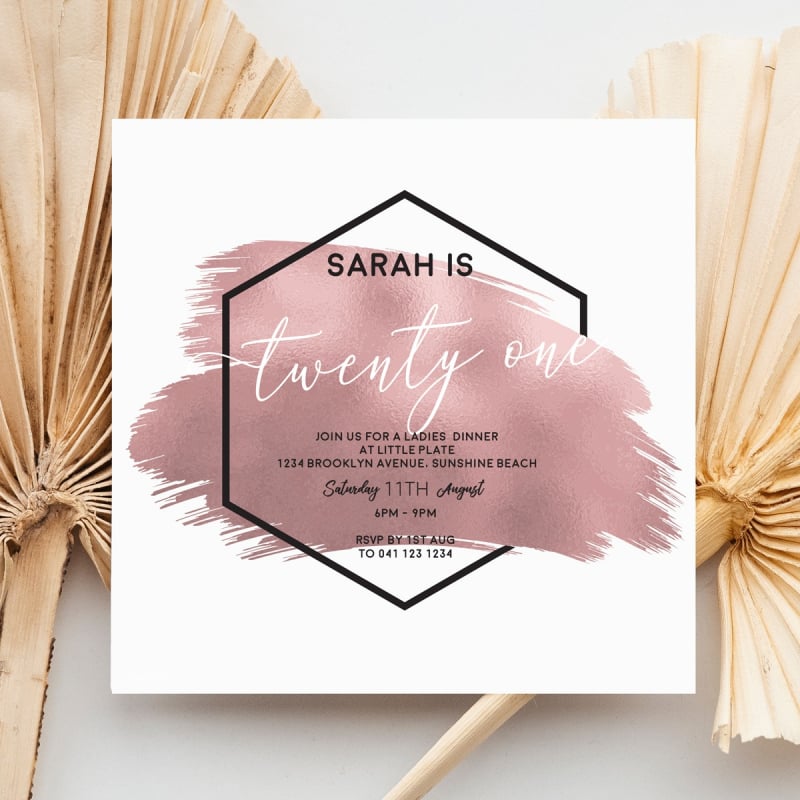 Big Bash 21  Invitations