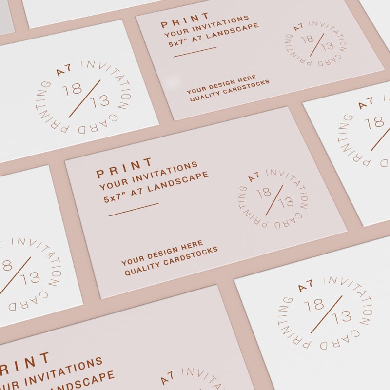Print My Design - Create Your Own 5 x 7" Invitation / A7 Size