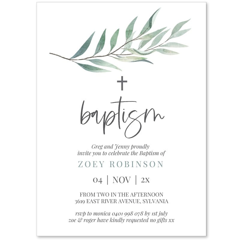 Adorable Baptism Invitations
