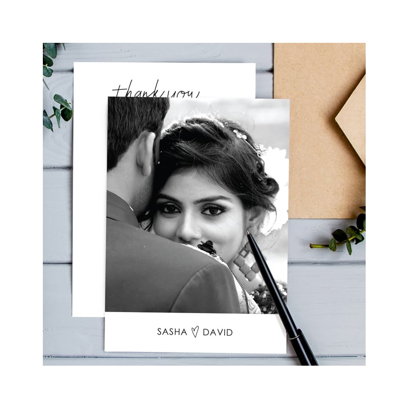 Affection Wedding Thank You Card