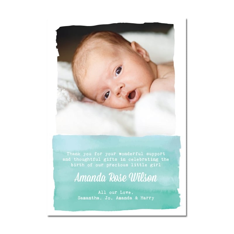 Amanda Birth Announcement Cards