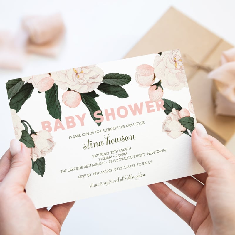 Angelic Baby Shower Invitations