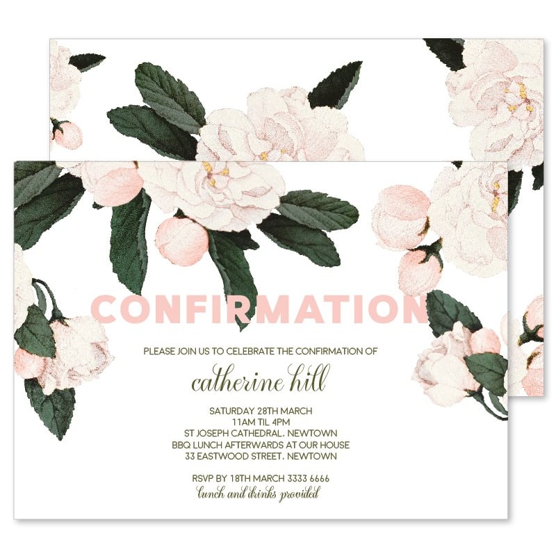 Angelic Confirmation Invitations