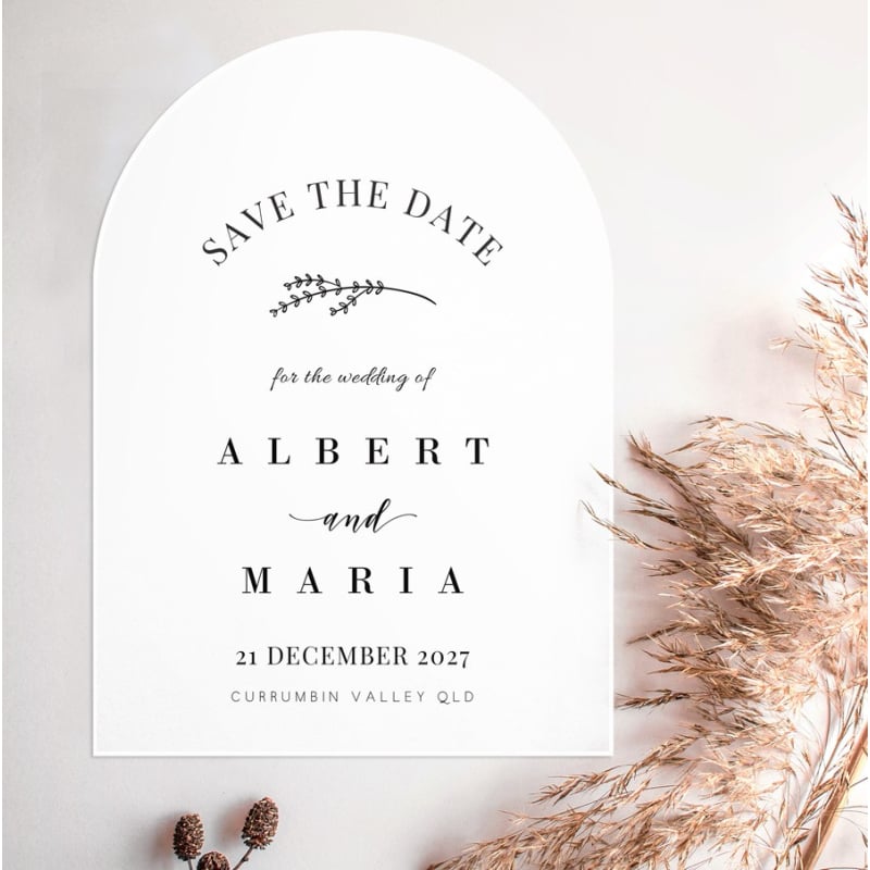 Black and White Save The Date Cards