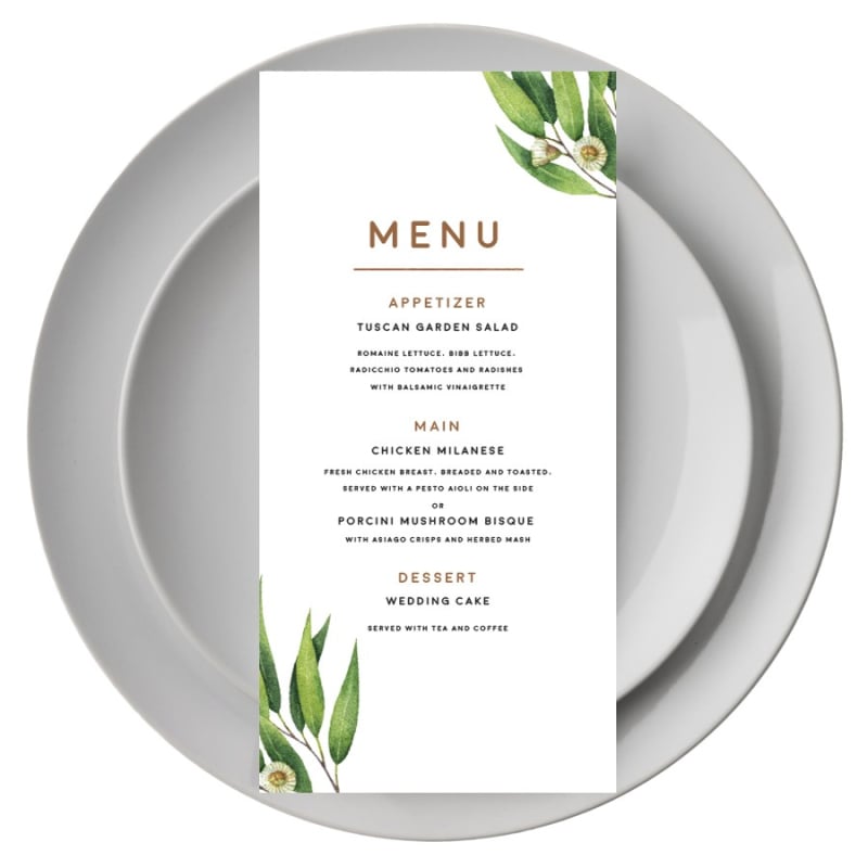 Australian Native Menu