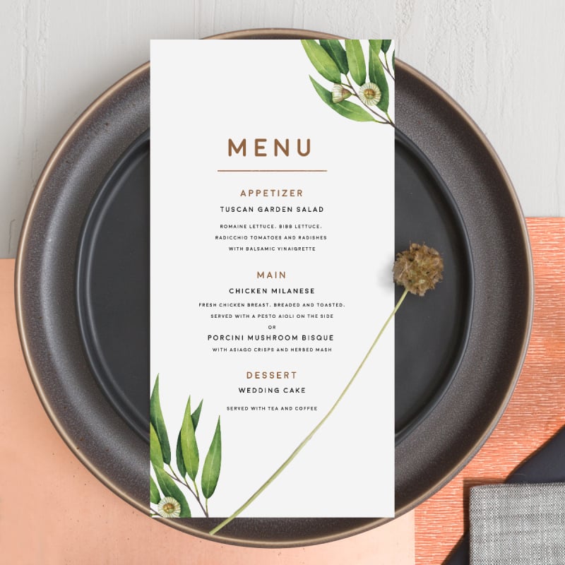 Australian Native Menu