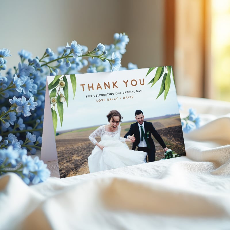Australian Native Wedding Thank You Card