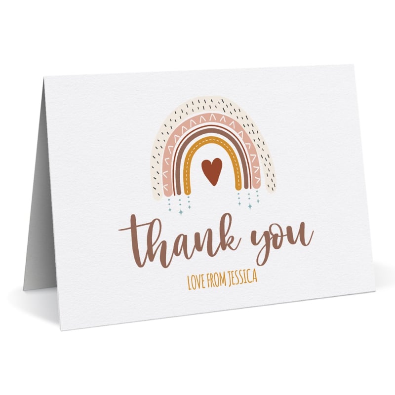Forecast - Boho Rainbow Thank You Cards