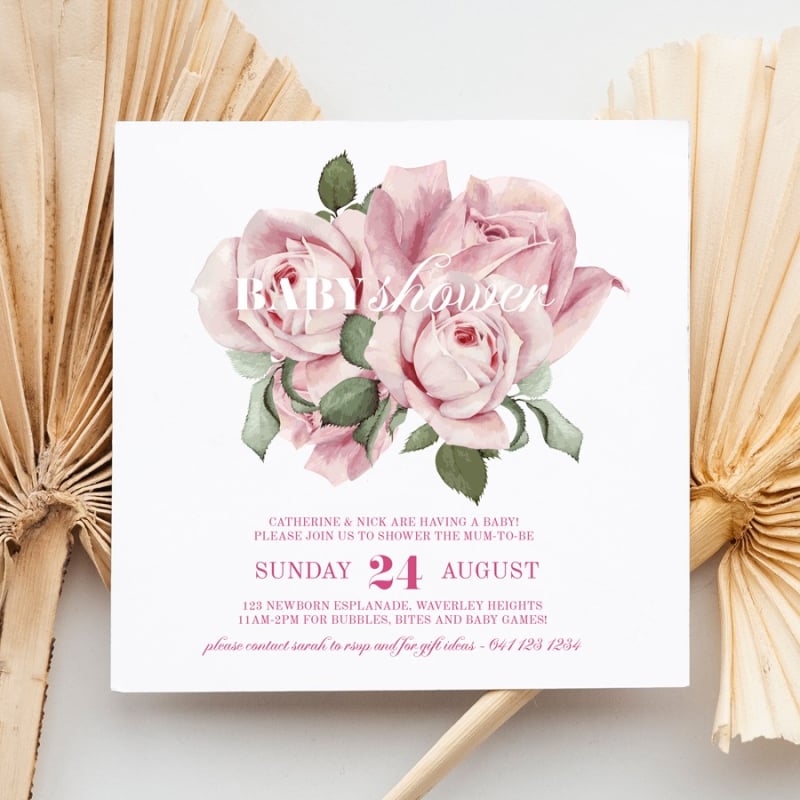 Rose Bunch Baby Shower