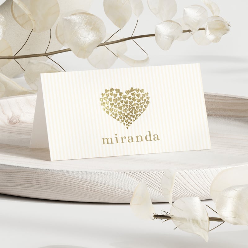 Beating Heart Placecards