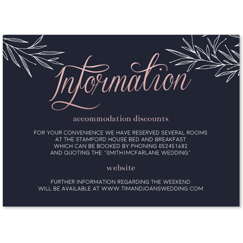Bella Information Card