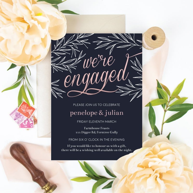 Bella Engagement Invitations