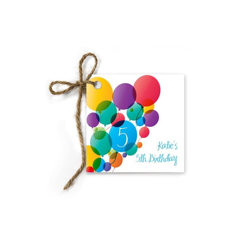 Big Balloons Gift Tags