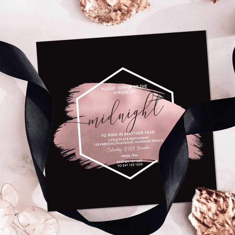 Big Bash New Years Invitations
