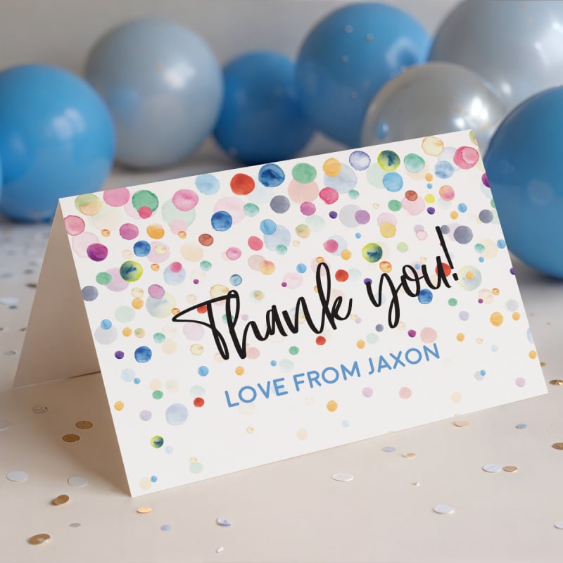 Celebrate Confetti Thank You Cards