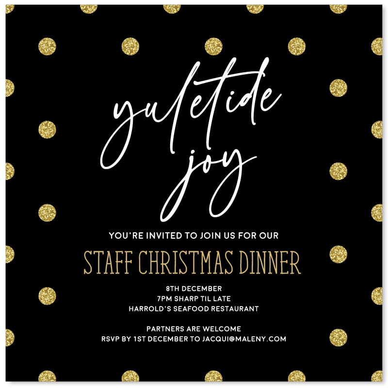 Yuletide Joy Invitation