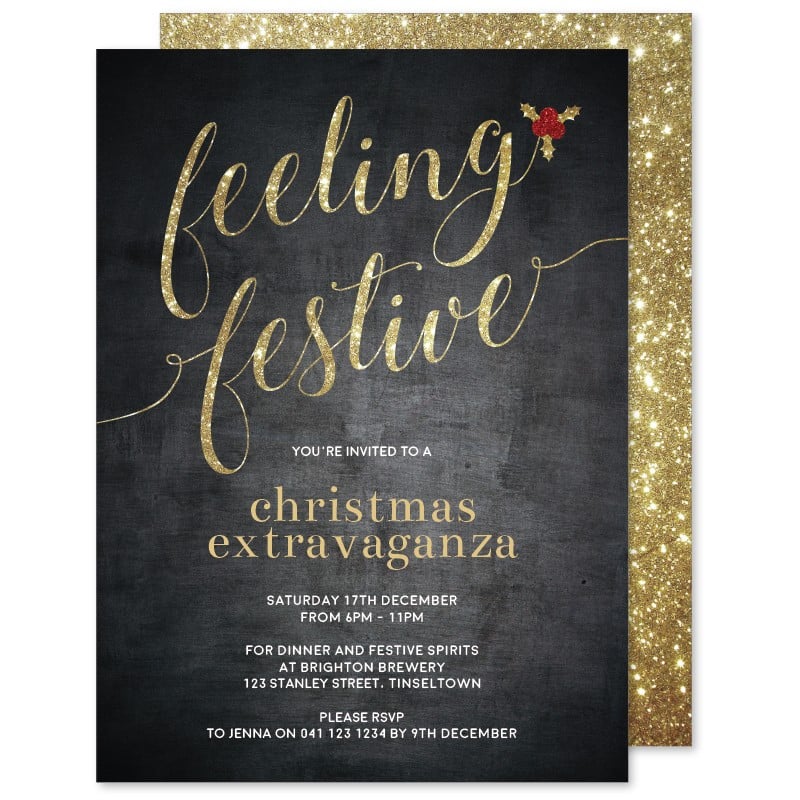 Feeling Festive Christmas Invitations