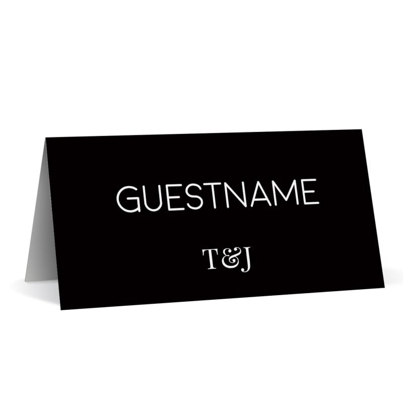 Classic Monogram Wedding Placecards