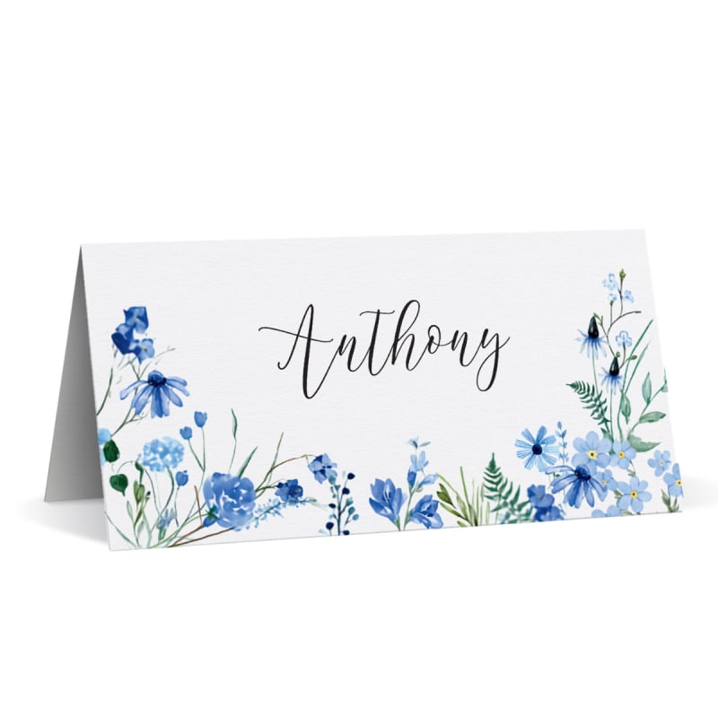 A Touch of Blue Placecards