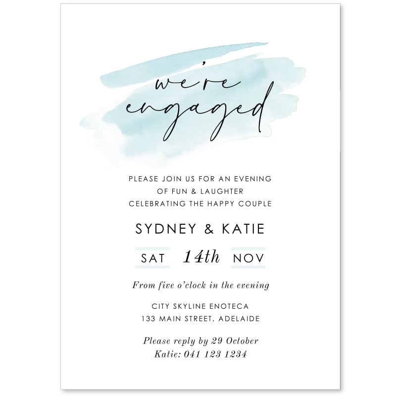 Whisper Engagement Invitations