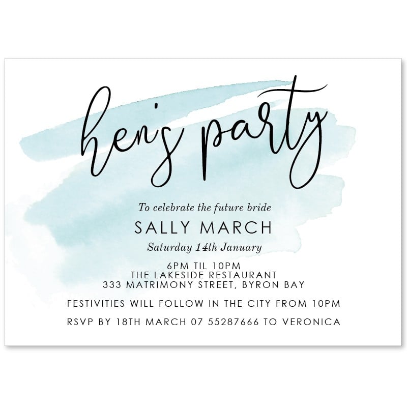 Whisper Hens Night Invitations