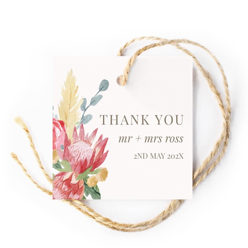 Blushing Bouquet Gift Tags