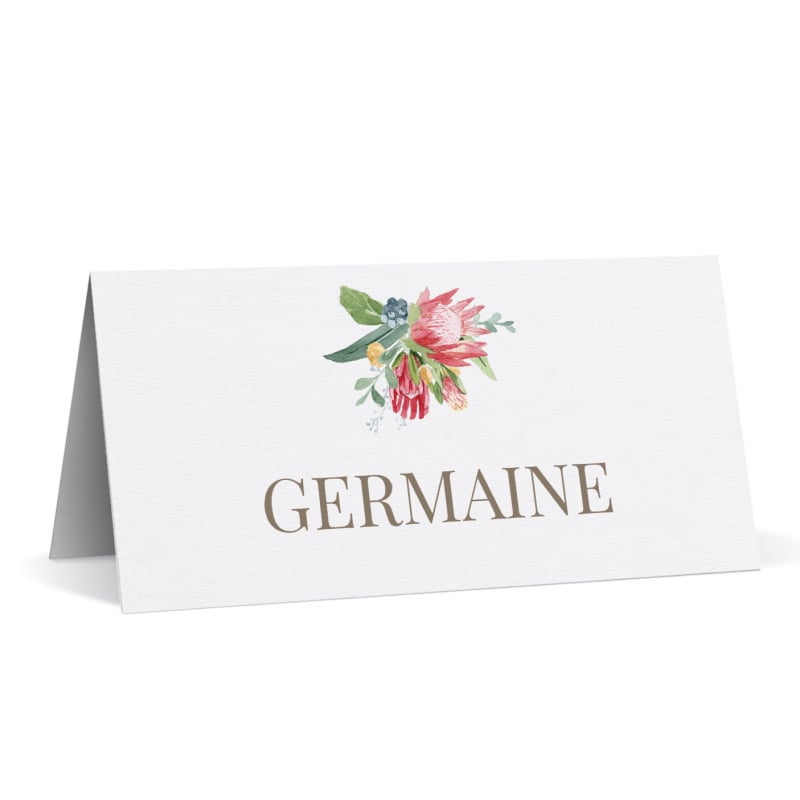 Blushing Bouquet Wedding Placecards