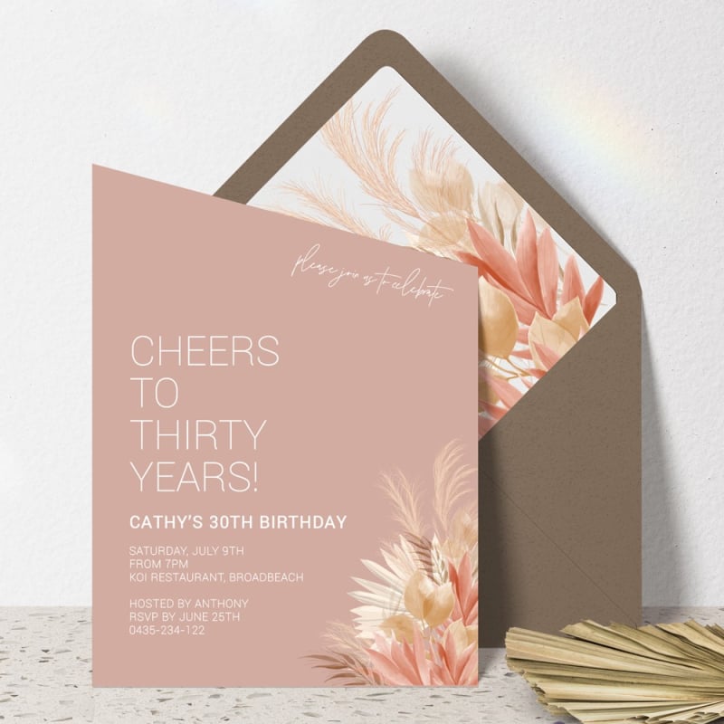 Pink Boho Envelope Liners