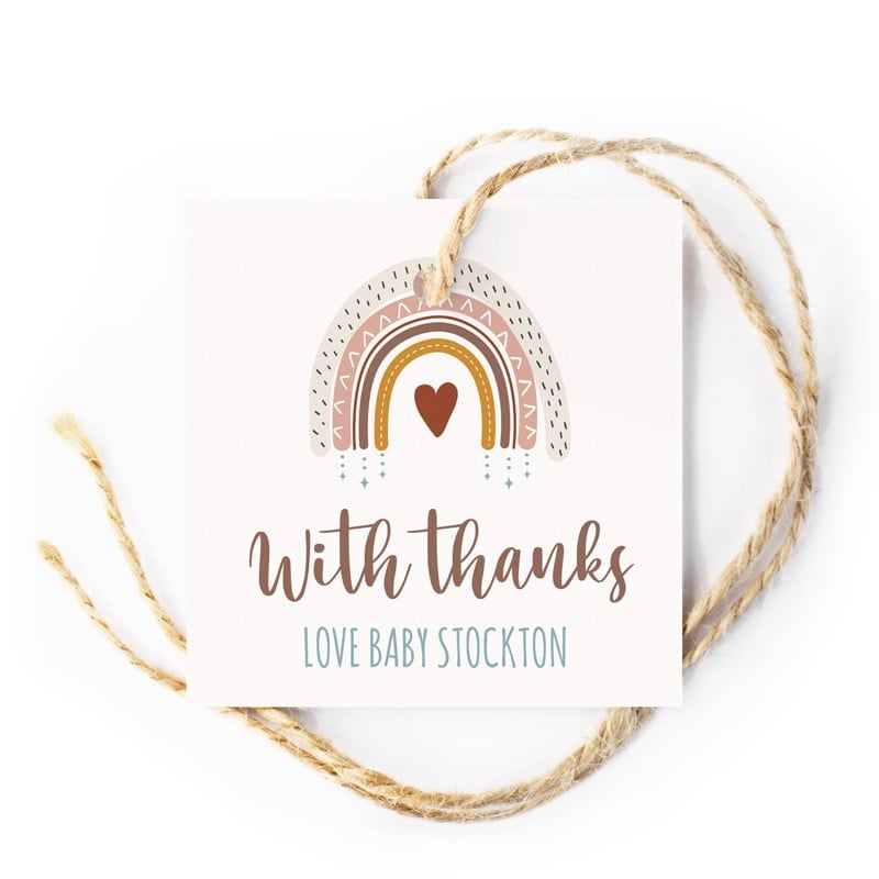 Forecast Boho Rainbow Gift Tags