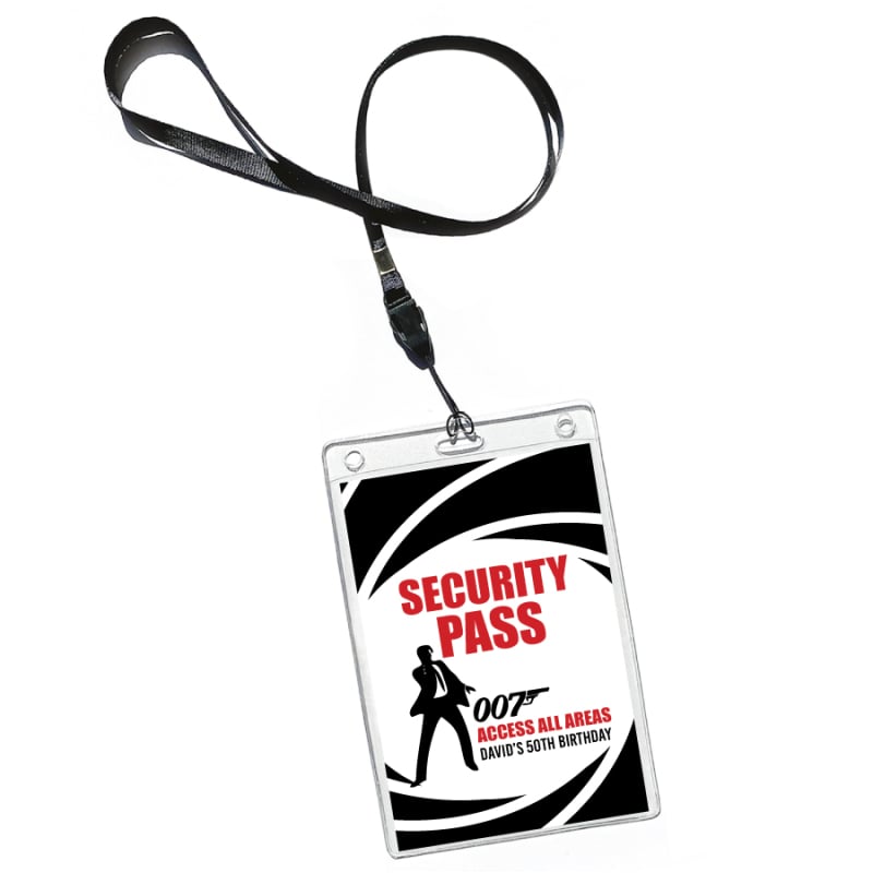 Bond 007 VIP Pass Invitations