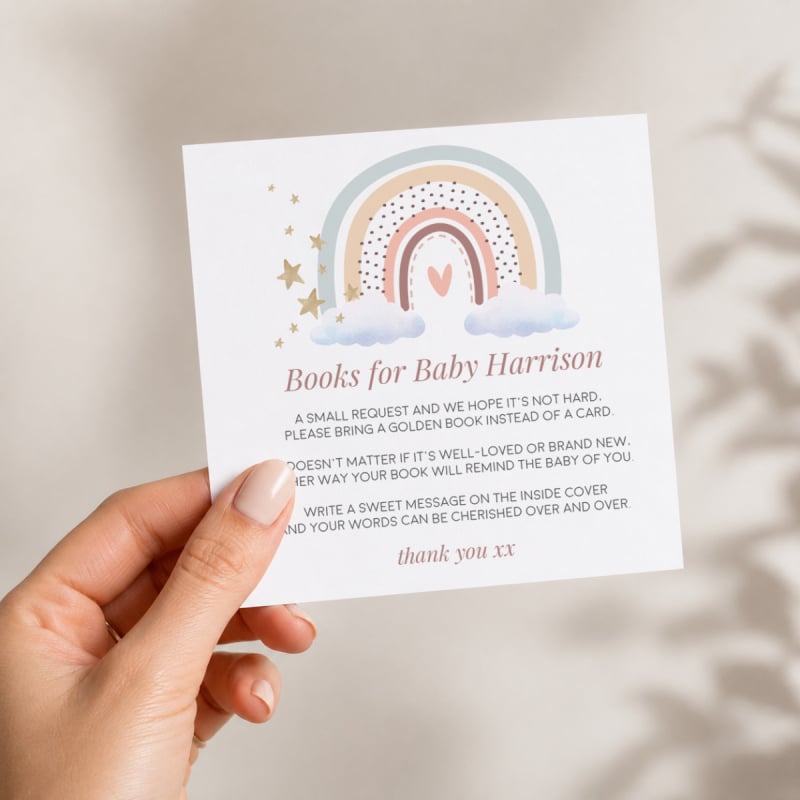 Rainbow Sprinkle Books For Baby Inserts