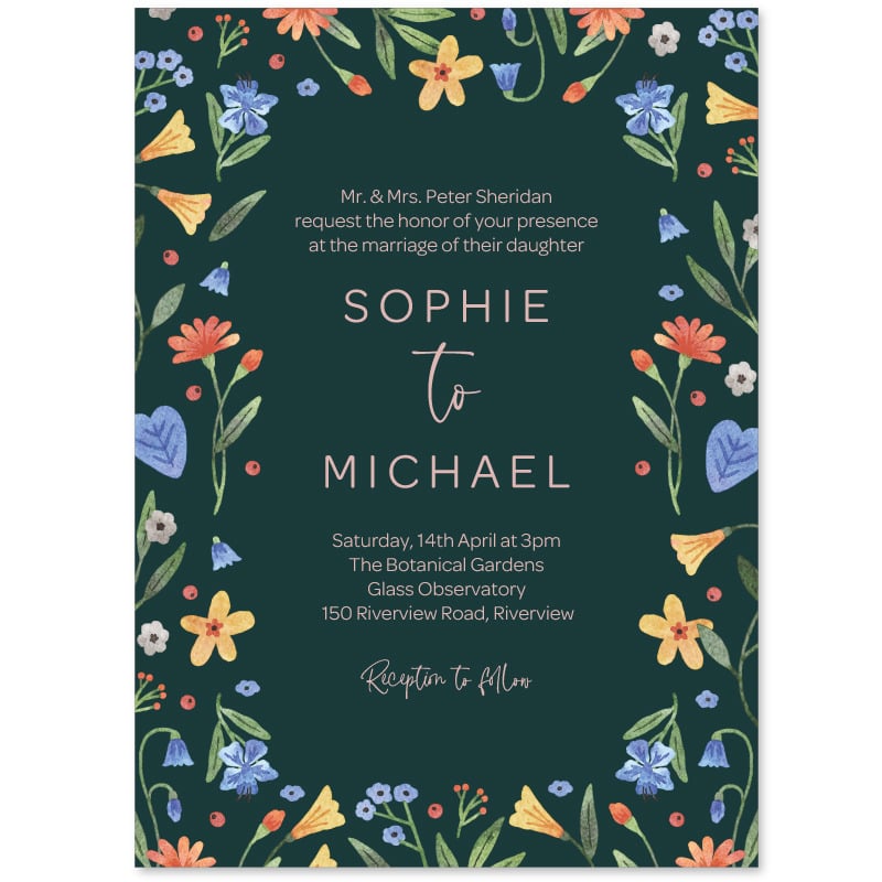 Bouquet Wedding Invitations