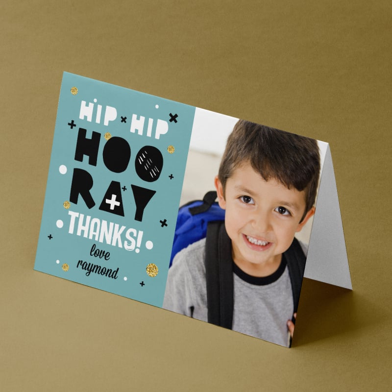 Hip Hip Hooray Birthday Thank You Cards