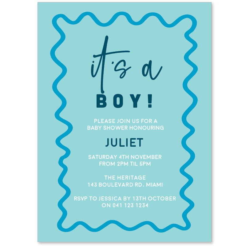Boy Baby Shower Invitations