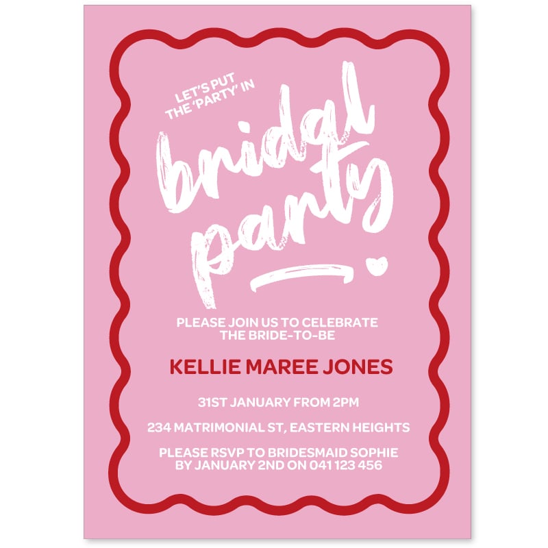 Bridal Party Invitations