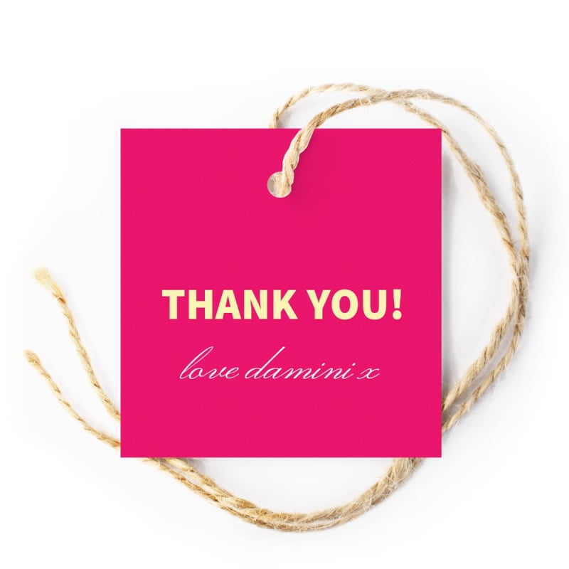 Fluro Pop Party Gift Tags