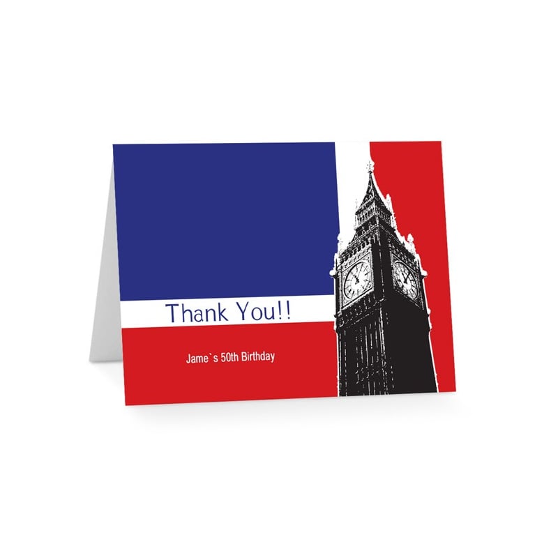 British Birthday Thank You Cards