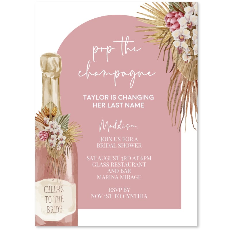 Bubbly Hens Party Invitations