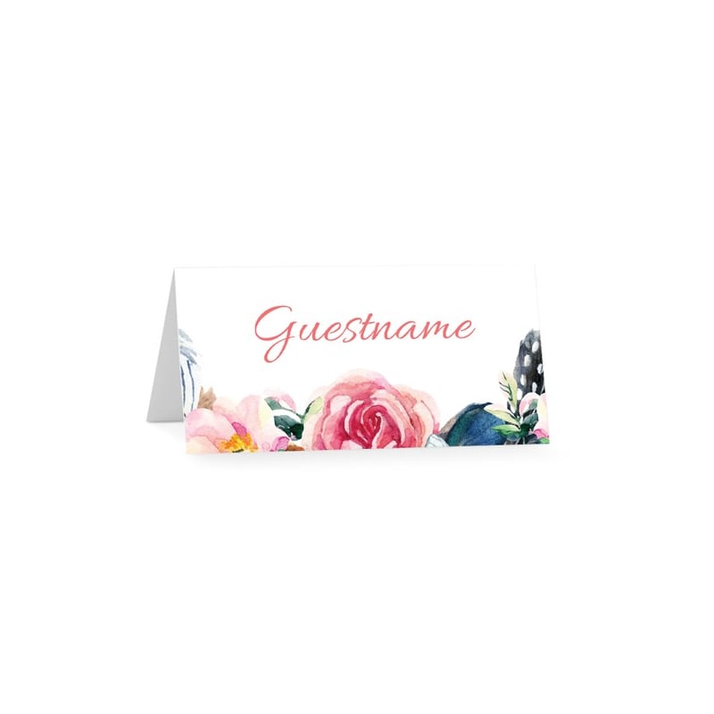 Butterfly Bouquet Christening Placecards