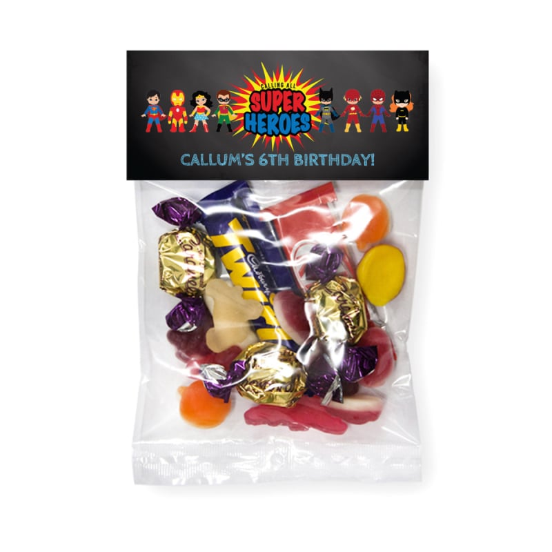 Calling All Superheroes Lolly Bags