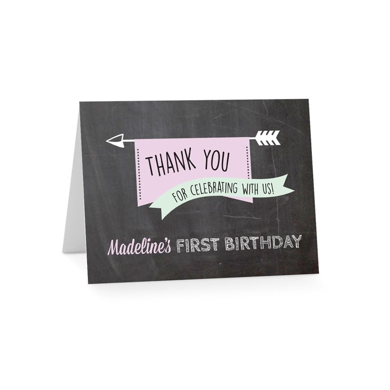 Chalked Up Birthday Thank You Card