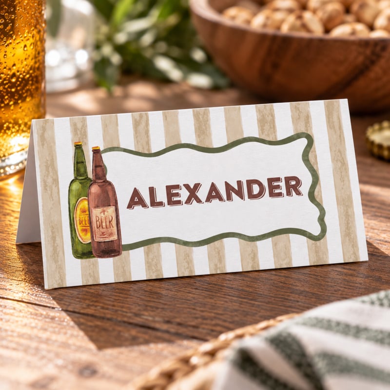 Cheers Beers Placecards